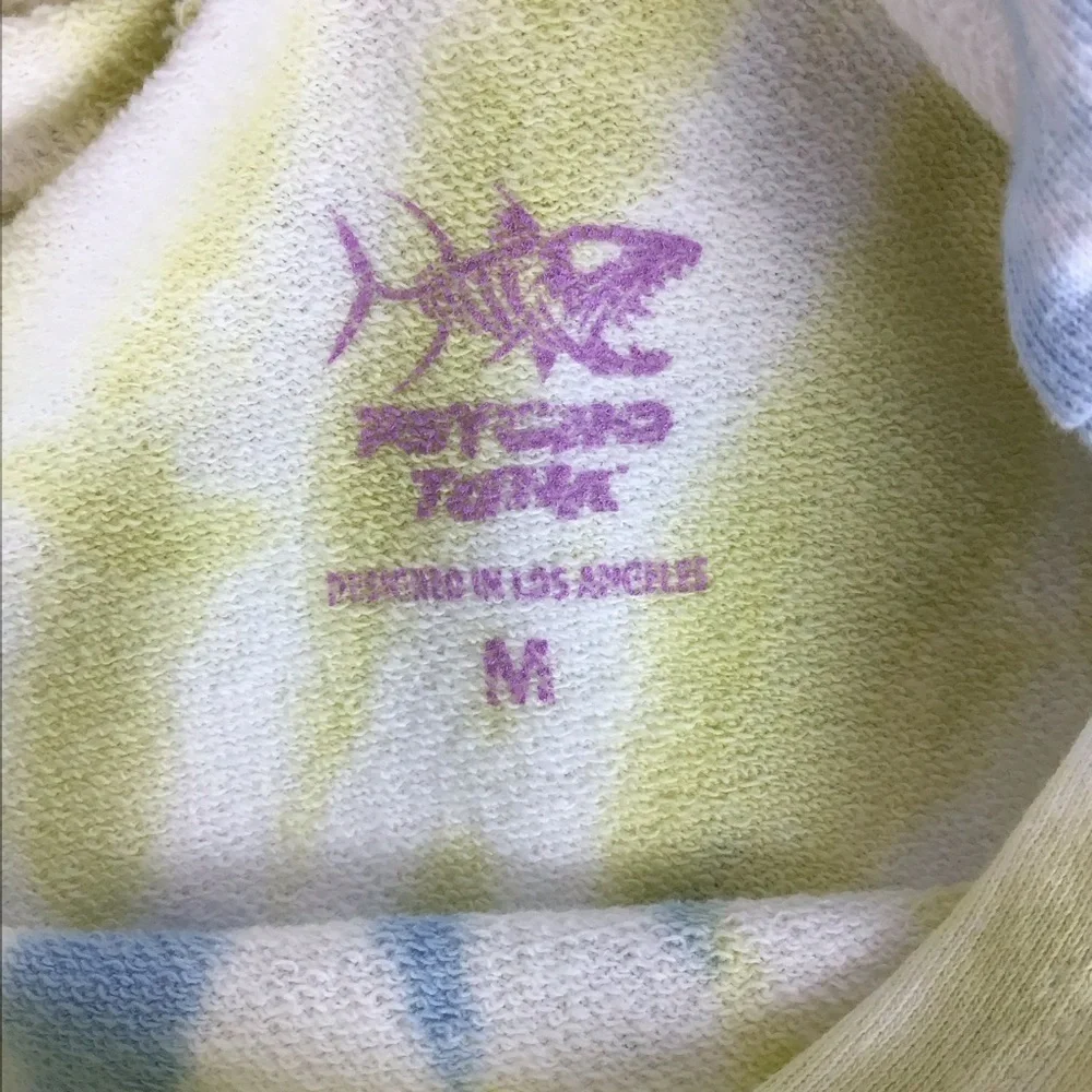NWT Psycho Tuna Tie Dye Crop Neon Geo Hoodie | Medium